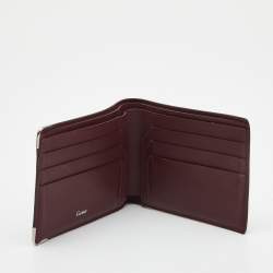 Cartier Black Leather Must de Cartier 8CC Bifold Wallet