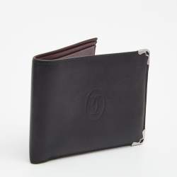 Cartier Black Leather Must de Cartier 8CC Bifold Wallet