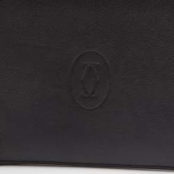 Cartier Black Leather Must de Cartier 8CC Bifold Wallet