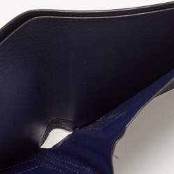 Pre Owned Cartier Navy Blue Leather Must de Cartier Bifold Wallet