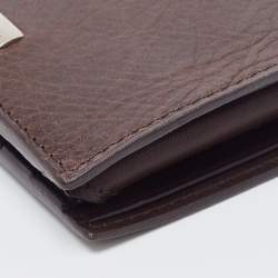 Pre Owned Cartier Brown Leather Bifold Wallet