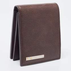 Pre Owned Cartier Brown Leather Bifold Wallet