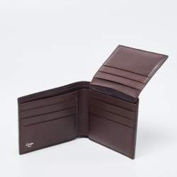 Pre Owned Cartier Brown Leather Bifold Wallet