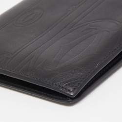 Cartier Black Leather Bifold Wallet