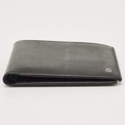 Cartier Black Leather Must De Cartier Bifold Wallet