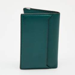 Cartier Green Leather Must De Cartier Card Case