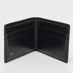 Pre Owned Cartier Black Leather Must de Cartier Bifold Wallet