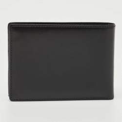 Pre Owned Cartier Black Leather Must de Cartier Bifold Wallet