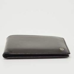 Pre Owned Cartier Black Leather Must de Cartier Bifold Wallet