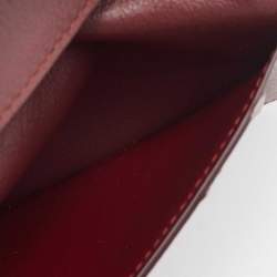 Pre Owned Cartier Black Leather Must De Cartier Card Holder