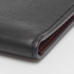 Pre Owned Cartier Black Leather Must De Cartier Card Holder