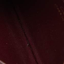 Pre Owned Cartier Burgundy Leather Must de Cartier Card Holder