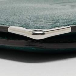 Pre Owned Cartier Green Leather Must de Cartier 6CC Card Holder