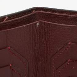 Pre Owned Cartier Black Leather Must De Cartier Bifold Wallet