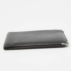 Pre Owned Cartier Black Leather Must De Cartier Bifold Wallet
