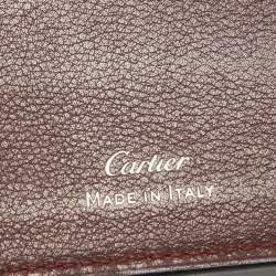 Pre Owned Cartier Black Leather Must de Cartier Wallet