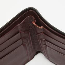 Pre Owned Cartier Black Leather Must de Cartier Wallet