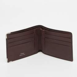 Pre Owned Cartier Black Leather Must de Cartier Wallet