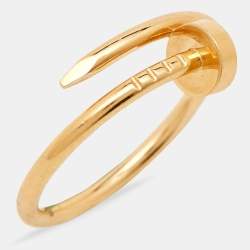 Cartier Juste Un Clou 18k Rose Gold Small Model Ring Size 57