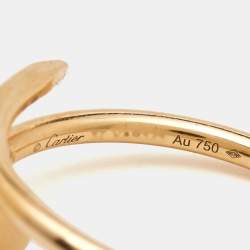 Cartier Juste Un Clou 18k Rose Gold Small Model Ring Size 57