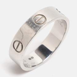 مملوكة مسبقًا Cartier Love Platinum Band Ring Size 59