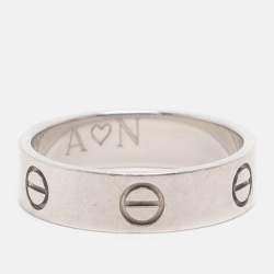مملوكة مسبقًا Cartier Love Platinum Band Ring Size 59
