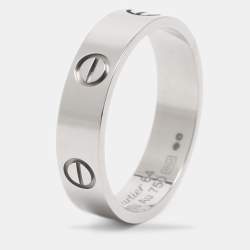 Pre Owned Cartier 18k White Gold Love Ring Size 63