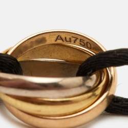 Pre Owned سوار كارتييه ترينيتي ذهب ثلاثي الألوان عيار 18 بحبل