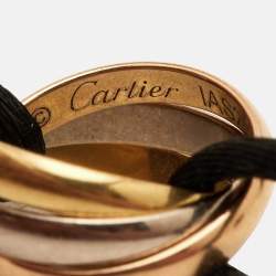 Pre Owned سوار كارتييه ترينيتي ذهب ثلاثي الألوان عيار 18 بحبل