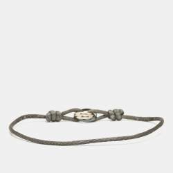 Pre Owned Cartier Trinity Ceramic 18k White Gold Cord Bracelet