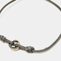 Pre Owned Cartier Trinity Ceramic 18k White Gold Cord Bracelet