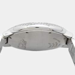 Cartier Silver 18K White Gold Diamond Ballon Bleu WE9009Z3 Men's Wristwatch 42 mm