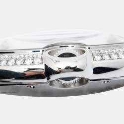 Cartier Silver 18K White Gold Diamond Ballon Bleu WE9009Z3 Men's Wristwatch 42 mm