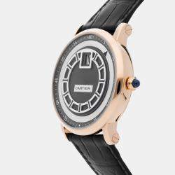 Cartier Grey 18k Rose Gold Rotonde W1553751 Manual Winding Men's Wristwatch 42 mm