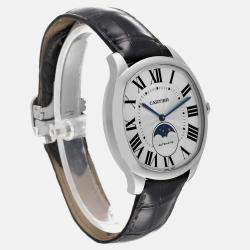 Cartier Drive Silver Dial Moonphase Steel Men's Watch 40.0 mm