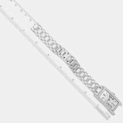 Cartier Tank Americaine White Gold Diamond Men's Watch 26.6 mm