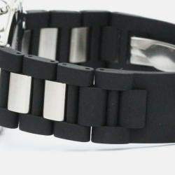 مملوكة مسبقًا Cartier Black Stainless Steel Must 21 Quartz Men's Wristwatch 38 mm