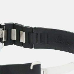 مملوكة مسبقًا Cartier Black Stainless Steel Must 21 Quartz Men's Wristwatch 38 mm