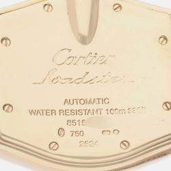 Cartier Roadster Yellow Gold Large Men's Watch 37 mm