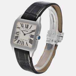 Cartier Santos Dumont White Gold Silver Dial Men's Watch 44.6 mm