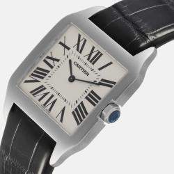 Cartier Santos Dumont White Gold Silver Dial Men's Watch 44.6 mm