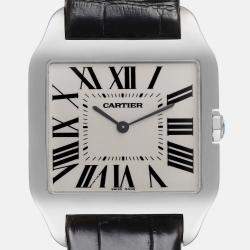 Cartier Santos Dumont White Gold Silver Dial Men's Watch 44.6 mm