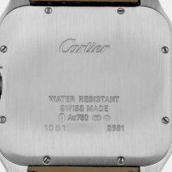 Cartier Santos Dumont White Gold Silver Dial Men's Watch 44.6 mm