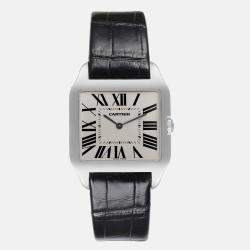 Cartier Santos Dumont White Gold Silver Dial Men's Watch 44.6 mm