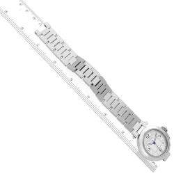 Cartier White Stainless Steel Pasha C W31074M7 Automatic Men's Wristwatch 35 mm