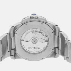 Cartier Silver Stainless Steel Calibre de Cartier W7100015 Automatic Men's Wristwatch 42 mm