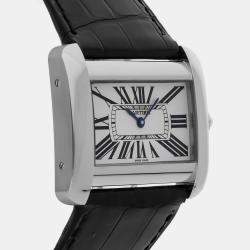 Cartier Tank Divan Large Model 24 mm Quartz Men's Wristwatch 