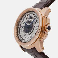 Cartier Calibre De Cartier Chronocentral Chronograph W7100004 Manual Winding Men's Wristwatch 45MM