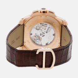 Cartier Calibre De Cartier Chronocentral Chronograph W7100004 Manual Winding Men's Wristwatch 45MM
