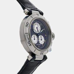Cartier Pasha Chronoreflex W3101955 Quartz Men's Wristwatch 35MM